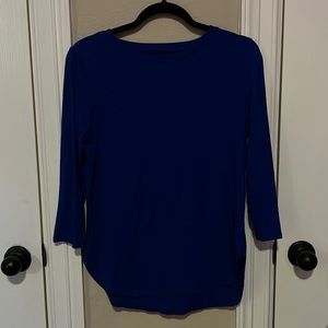 Isaac Mizrahi New York Blue Long Sleeve Shirt